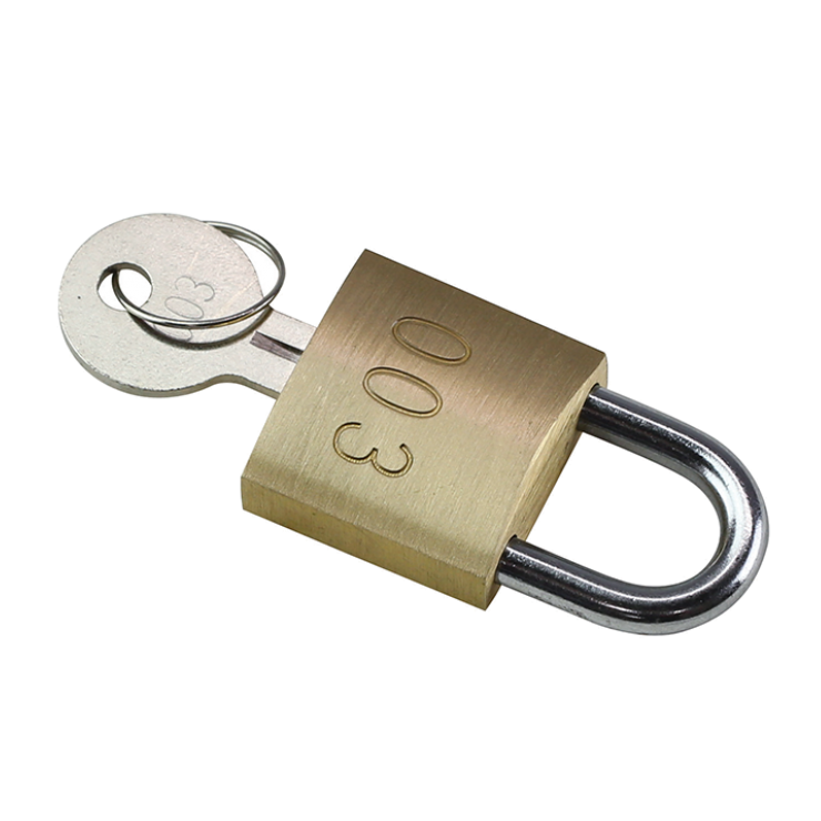 003 Brass Padlock and Key