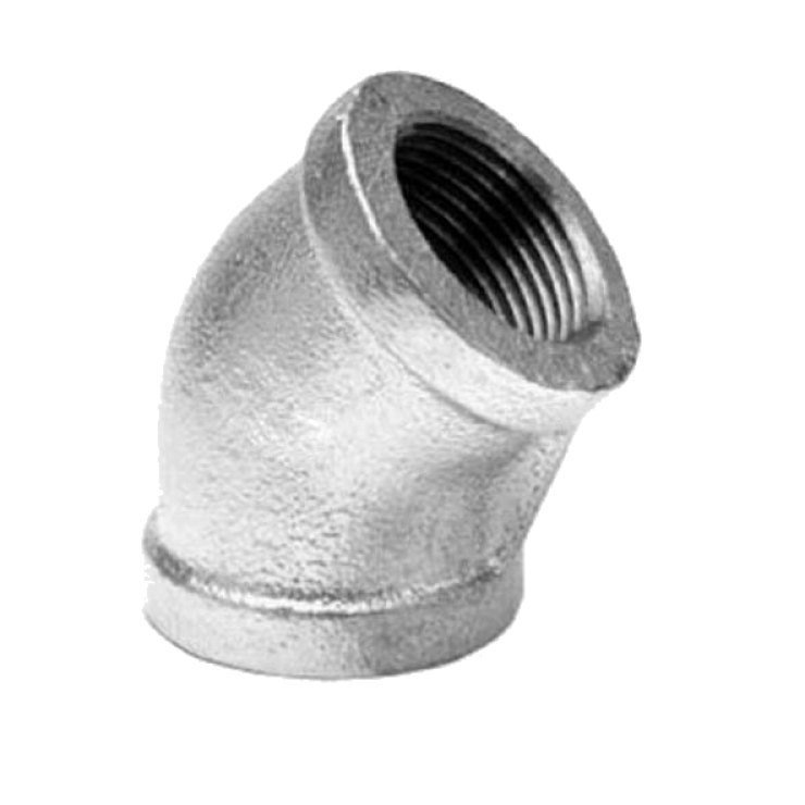 Galvanised Fittings- Elbows 45 deg